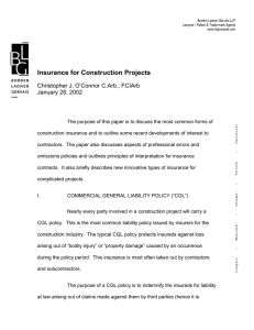 Insurance for Construction Projects