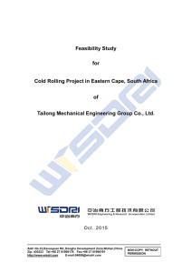 Galvanised steel feasibility study
