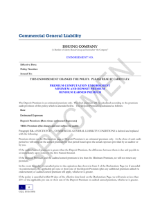 Commercial General Liability
