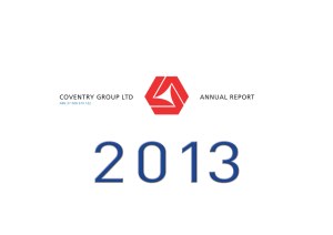 COVENTRY GROUP LTD ANNUAL REPORT