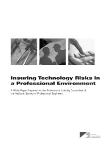 Insuring Technology Risks in a Professional Environment
