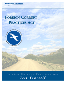 foreign corrupt practices act foreign corrupt practices act
