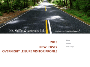 2013 new jersey overnight leisure visitor profile