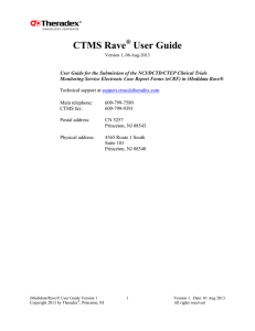 CTMS Rave User Guide