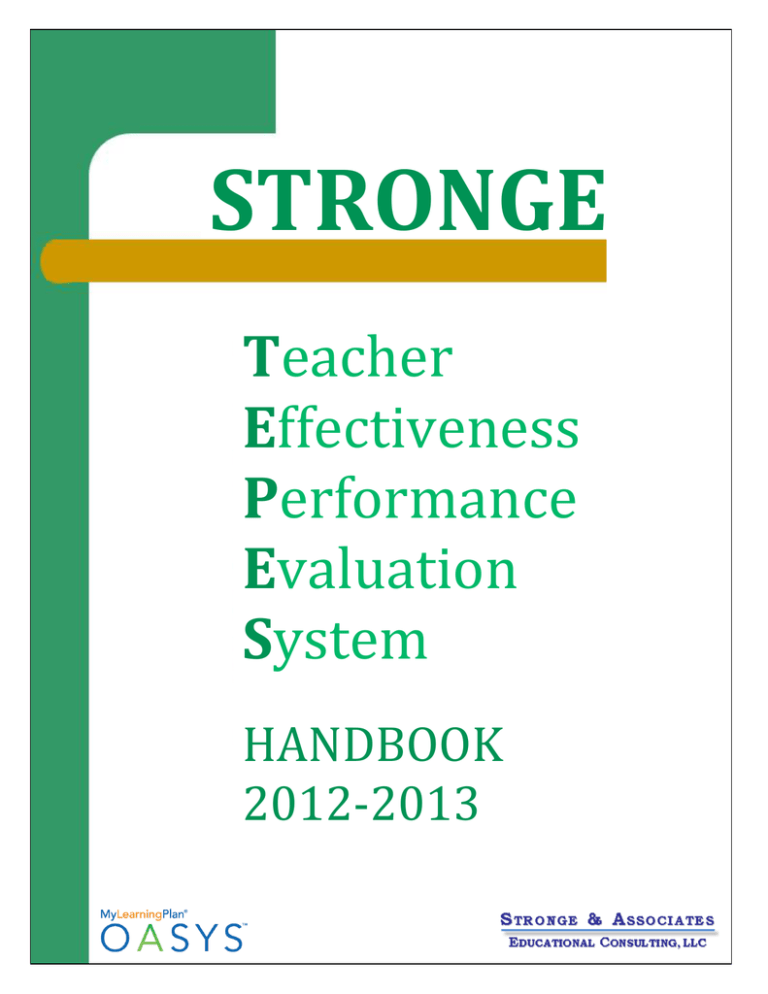 Stronge Teacher Effectiveness Performance Evaluation System