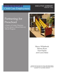 Partnering for Preschool - National Institute for Early Education