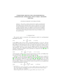 Uniqueness results for one-dimensional Schrödinger operators with