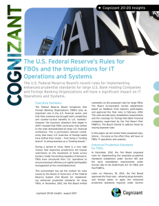 The US Federal Reserve`s Rules for FBOs and the