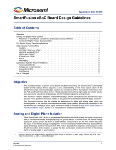 AC359: SmartFusion cSoC Board Design Guidelines