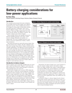 Battery-charging considerations for low-power