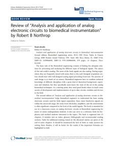 Review of “Analysis and application of analog electronic circuits to