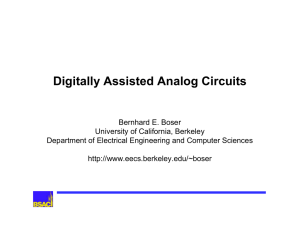 Digitally Assisted Analog Circuits - EECS at UC Berkeley