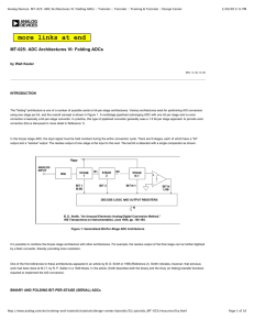 About Folding ADCs