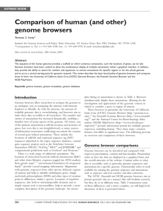 Comparison of human (and other) genome browsers | Human