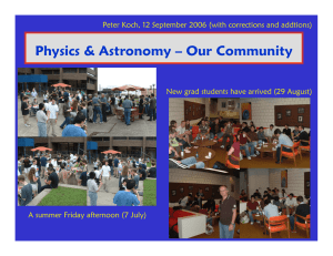 2006 (Koch) - Department of Physics and Astronomy, Stony Brook