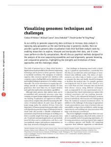 Visualizing genomes: techniques and challenges