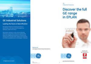 GE - EPLAN leaflet - GE Industrial Solutions