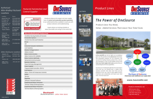 Product Lines - OneSource Distributors