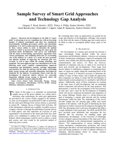 Sample Survey of Smart Grid Approaches and Technology Gap