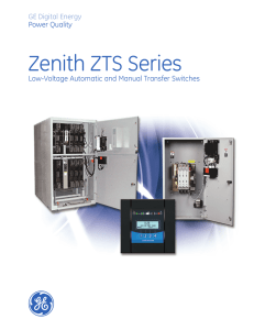 Zenith ZTS Series - GE Industrial Solutions