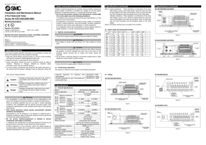 Installation and Maintenance Manual 5 Port Solenoid Valve