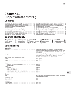 Chapter 11 Suspension and steering