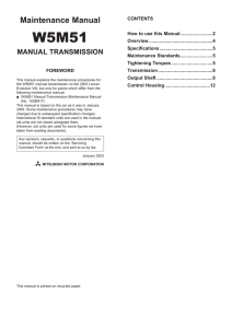Manual Transmission 5 speed