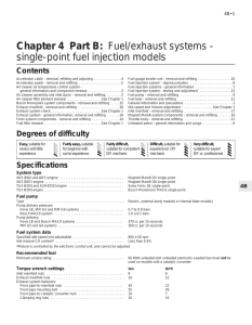 Chapter 4 Part B: Fuel/exhaust systems - single