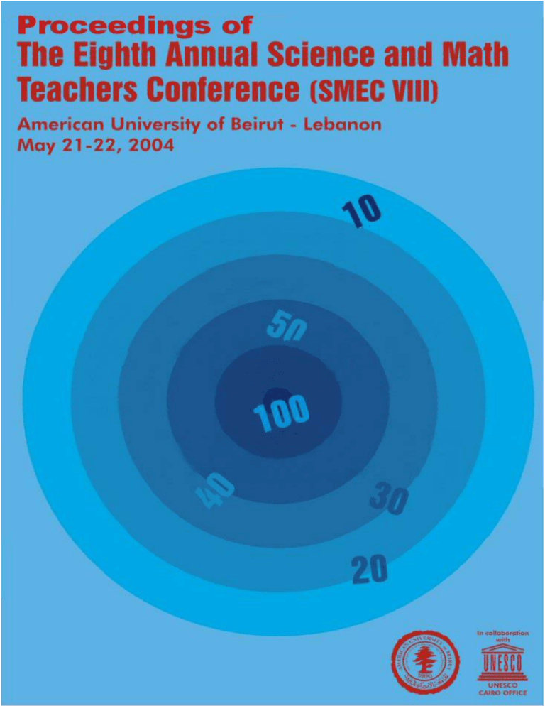 The Eighth Annual Science And Math Teachers Conference Smec Viii