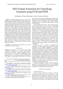 EEG Feature Extraction for Classifying Emotions using FCM and FKM