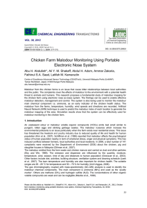 Chicken Farm Malodour Monitoring Using Portable Electronic
