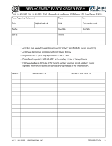 replacement parts order form replacement parts order form