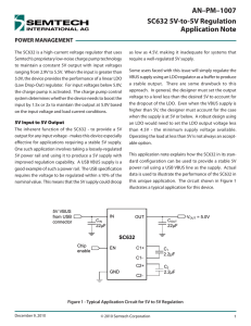 AN–PM–1007 SC632 5V-to-5V Regulation Application Note