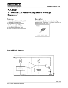 KA350 3-Terminal 3A Positive Adjustable Voltage Regulator
