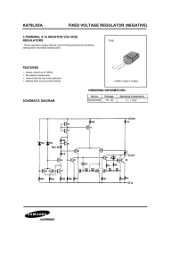 KA79LXXA FIXED VOLTAGE REGULATOR (NEGATIVE)