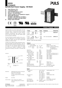 DP255.105 - PULS Power Supply