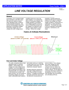 line voltage regulation - Controlled Power Company