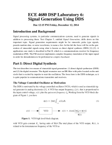 ECE 4680 DSP Laboratory 6: Signal Generation Using DDS