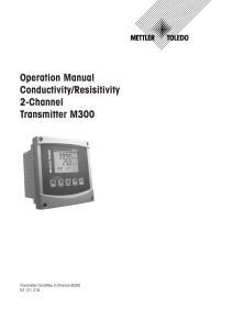 Operation Manual Conductivity/Resisitivity 2-Channel