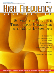 July HFE PDF - High Frequency Electronics