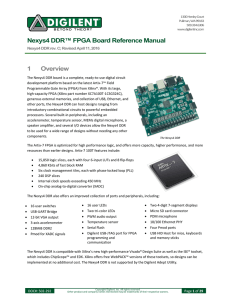 Nexys4 DDR™ FPGA Board Reference Manual