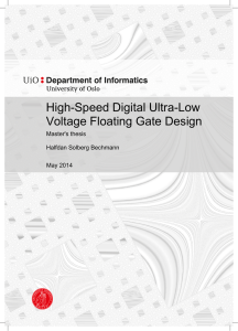 High-Speed Digital Ultra-Low Voltage Floating Gate Design