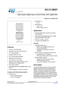 High speed digital input current limiter with digital filter