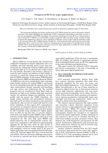 Prospects of III-Vs for Logic Applications U.P. Gomes1,*, Y.K.