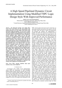 A High Speed Pipelined Dynamic Circuit Implementation Using