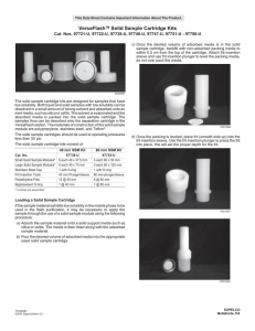 VersaFlashTM Solid Sample Cartridge Kits - Sigma