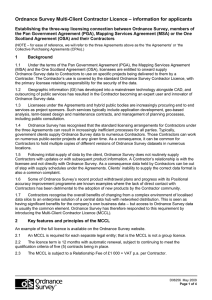 Ordnance Survey Multi-Client Contractor Licence