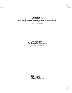 Chapter 10 - Op Amp Noise Theory and Applications