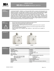 users guide ms-09 ip-65 (nema 4) magic switch