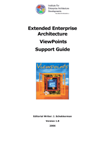 Extended Enterprise Architecture ViewPoints Support Guide v18